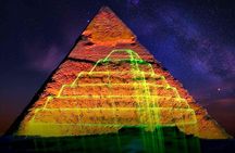 Giza Pyramids Sound & Light Show At Night