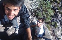 An exciting scramble on Table Mountain