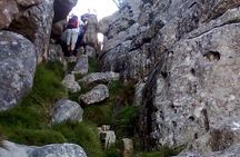 An exciting scramble on Table Mountain