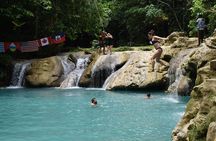 Blue Hole plus Secret Falls and Dunns River Falls Combo from Falmouth Hotels