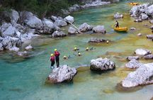Family Rafting On Soca River
