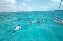 Isla Mujeres Premium Catamaran Tour with transportation from Playa del Carmen