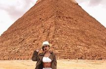 Half Day tour to Visit Giza Pyramids and Sphinx Strat from Cairo Airport 