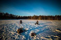 Ice Fishing by Snowmobile from Rovaniemi