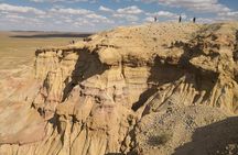 Majestic Gobi Desert with Chinggis Khan Statue