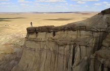 Majestic Gobi Desert with Chinggis Khan Statue