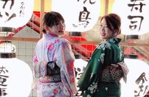 Real Kimono experience and Tsumami Kanzashi Workshop