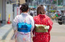 Real Kimono experience and Tsumami Kanzashi Workshop