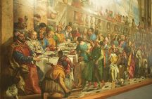 Louvre museum with small group