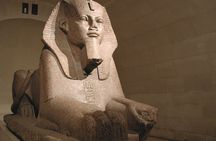 Louvre museum with small group