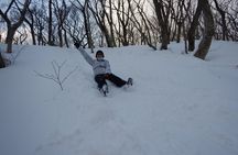 First snow play & snowshoe