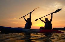 Beautiful sunset kayak tour in Okinawa