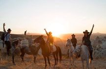 Sunset Horseback Riding Through The Valleys In Cappadocia