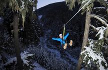 2 Hour Late Afternoon Winter Zipline Adventure