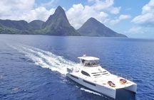 Private Luxury Catamaran Cruise in St. Lucia