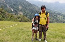 PARAGLIDING over giant waterfalls private tour (optional Guatape) from Medellin