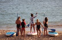 sunset stand up paddle