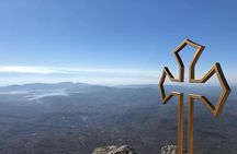 Nine Cross Mount, Shaori Lake & Nikortsminda church, from Kutaisi