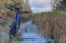 Trail challenge with electric mountainbike
