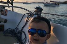 Group Sunset Sail St. John