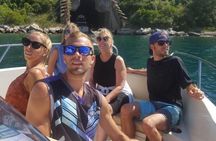 Boat tour to Lady of the Rock , Submarine base & Blue Cave swim