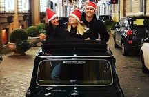 Rome Ancient tour by Night in Mini Vintage Cabriolet with drink