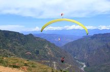 Paragliding in the grand canyon of chicamocha