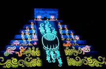 The majestic night show of kukulkan in Chichen Itza Valladolid & Cenote included
