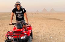 ATV with a stunning pyramids view