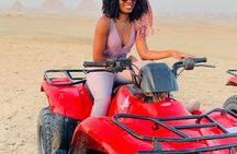 ATV with a stunning pyramids view