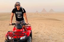 ATV with a stunning pyramids view