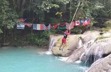 Private Blue Hole Secret Falls & River Tubing with Transportation 