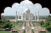 Taj Mahal by Superfast Gatimaan Express Train