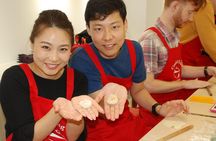 Xiao Long Bao, Chicken vermicelli with mushroom and sesame oil, Tofu strips salad, Bubble milk tea. Taiwan Traditional Delicacies Experience-A (Taipei Cooking Class)