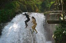Private Tour From Runaway Bay to Ocho Rios, Blue Hole, Sightseeing and Shopping.