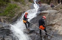 Canyoning in Baños Chamana Waterfall