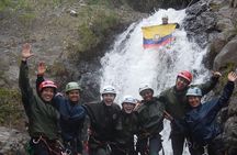 Canyoning in Baños Chamana Waterfall