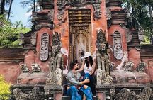 Balinese culture including tukad cepung waterfall