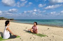 Private beach yoga where you can feel nature and the earth on Ishigaki Island