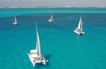 Catamaran adventure to Isla Mujeres with Snorkel,Buffet,Open Bar and Beach Club