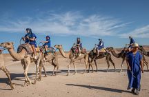 Agafay Desert Camel Experience with snack from Marrakech