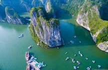 Halong Bay Day Trip 6-Hour Cruise Tour [Round-Trip Highway] With Lunch, Sea Kayak or Bamboo Boat (Row Boat)