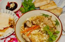 Turnip cake, Pork thick soup, Tofu pudding. Taiwan Traditional Light Meals Experience-C (Taipei Cooking Class)