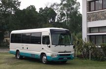Comfortable Ac Coaster Toyota Bus From Pokhara to Kathmandu.