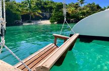 Lil Restless Private Catamaran Adventure - Snorkel SUP Cliff jump