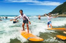 1h15min surfing lessons in Victoria Bay & Wilderness