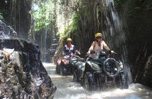 Bali Atv Riding through Cave and Waterfall 