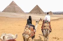 Explore The Great Pyramids of Giza Riding a Camel or Horse