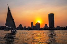 Sunset Felucca Boat on the Nile in Cairo