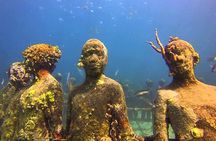 4-hour snorkel cruise to Underwater Sculptures with boat dogs
